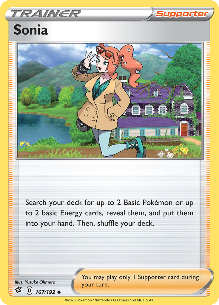 Sonia swsh2-167 Uncommon from Rebel Clash Set