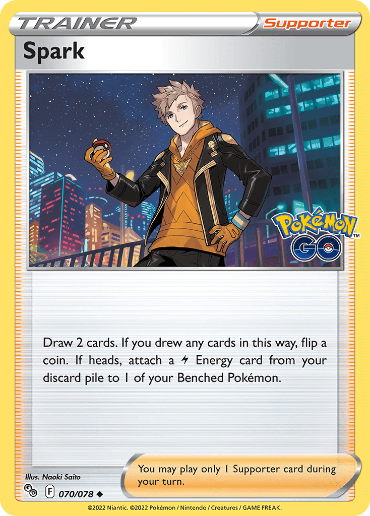 Spark pgo-70 Uncommon from Pokémon GO Set