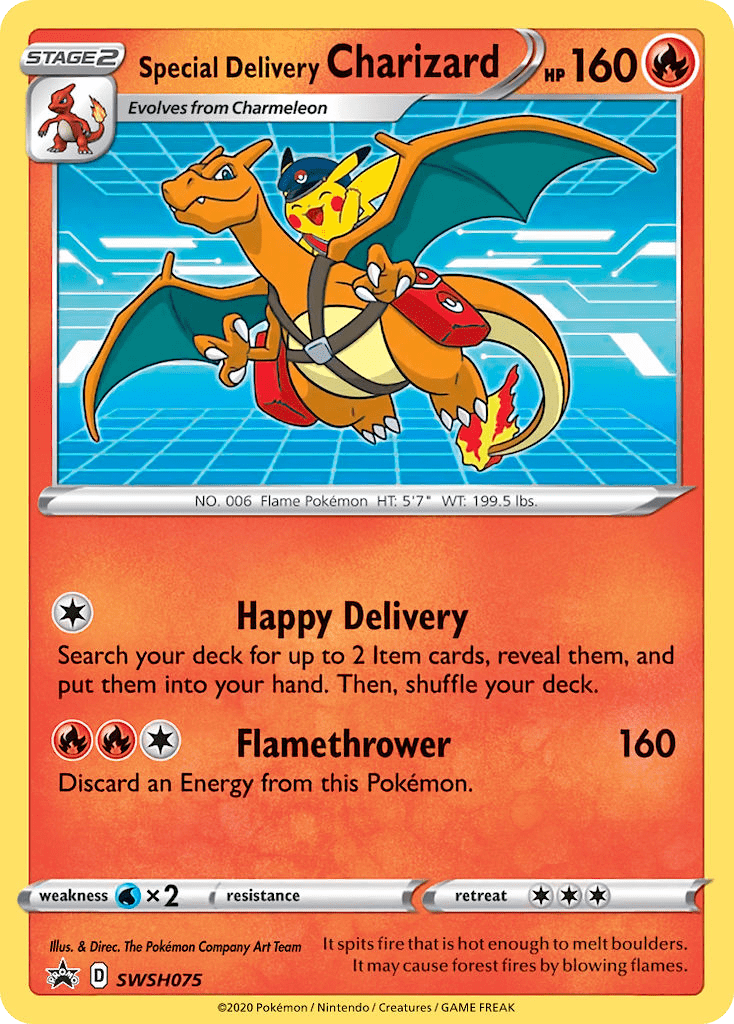 Special Delivery Charizard swshp-SWSH075 Promo from SWSH Black Star Promos Set