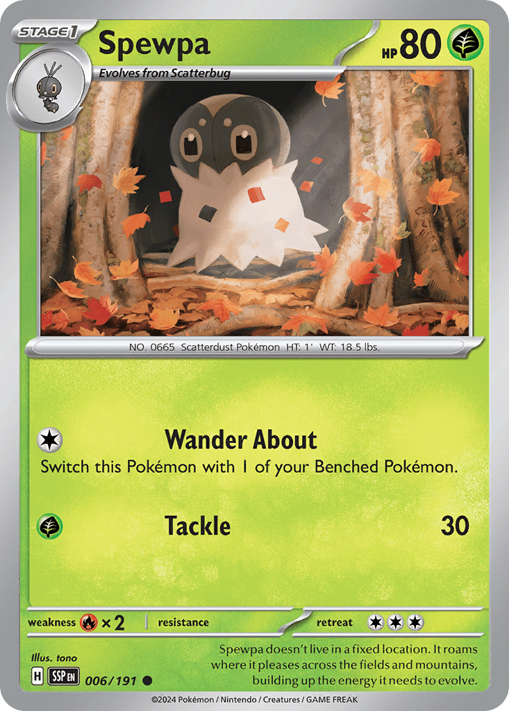 Spewpa sv8-6 Common from Surging Sparks Set