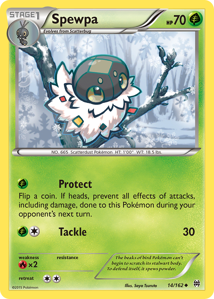 Spewpa xy8-14 Uncommon from BREAKthrough Set
