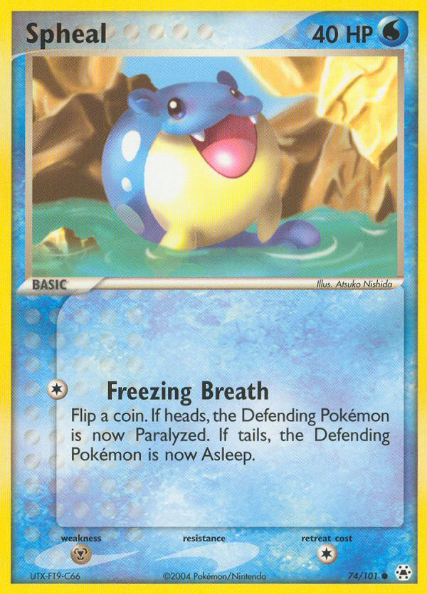 Spheal ex5-74 Common from Hidden Legends Set