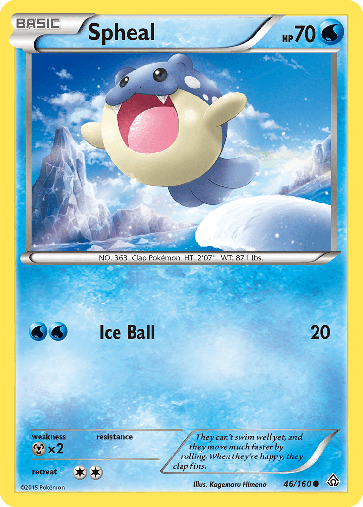 Spheal xy5-46 Common from Primal Clash Set