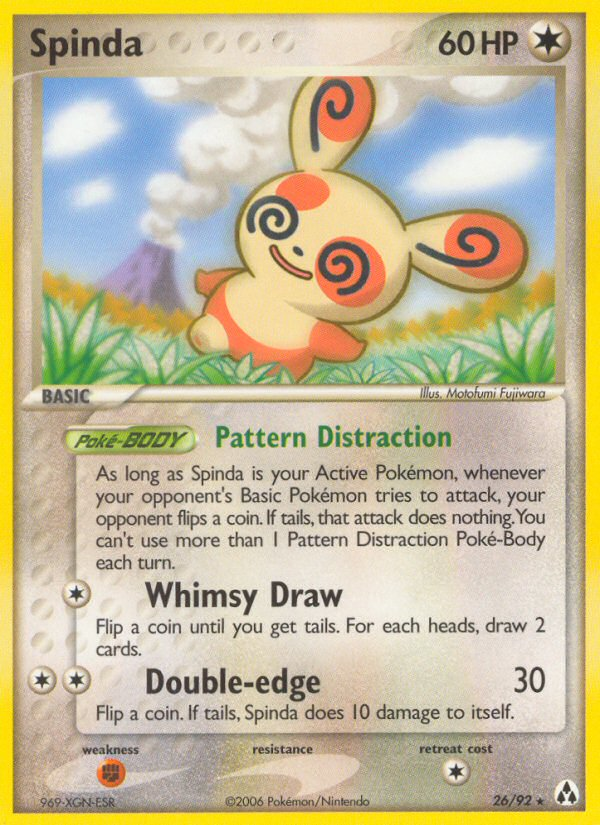 Spinda ex12-26 Rare from Legend Maker Set