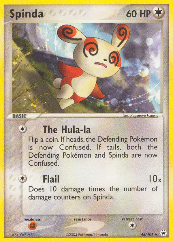 Spinda ex5-48 Uncommon from Hidden Legends Set