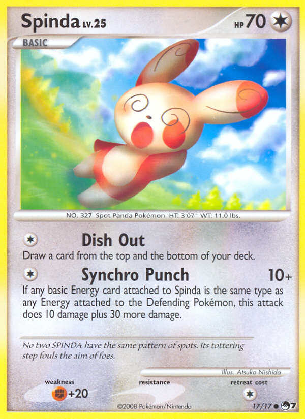 Spinda pop7-17 Common from POP Series 7 Set