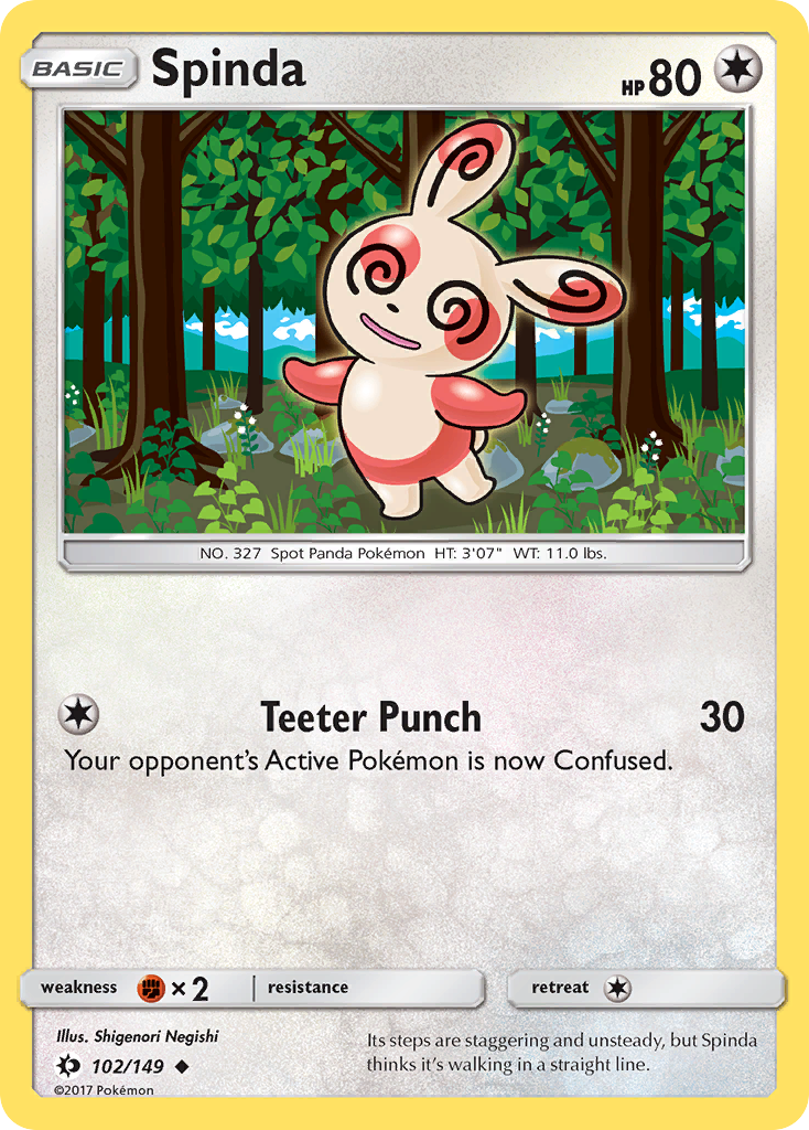 Spinda sm1-102 Uncommon from Sun & Moon Set