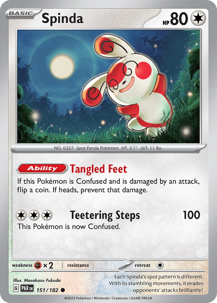 Spinda sv4-151 Common from Paradox Rift Set