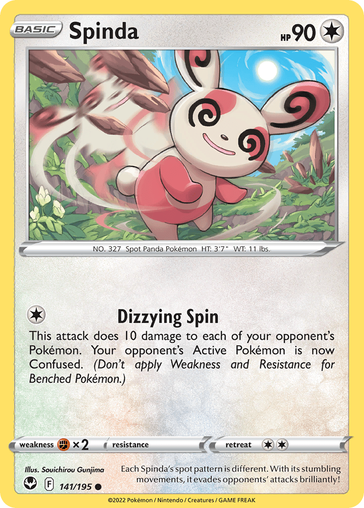 Spinda swsh12-141 Common from Silver Tempest Set