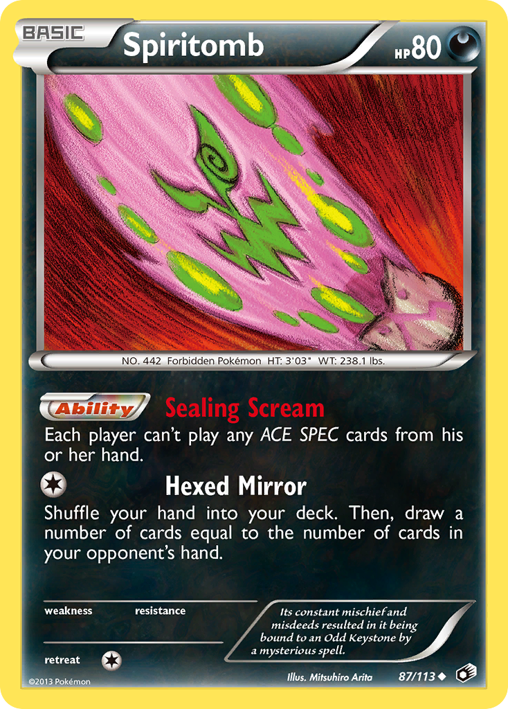 Spiritomb bw11-87 Uncommon from Legendary Treasures Set