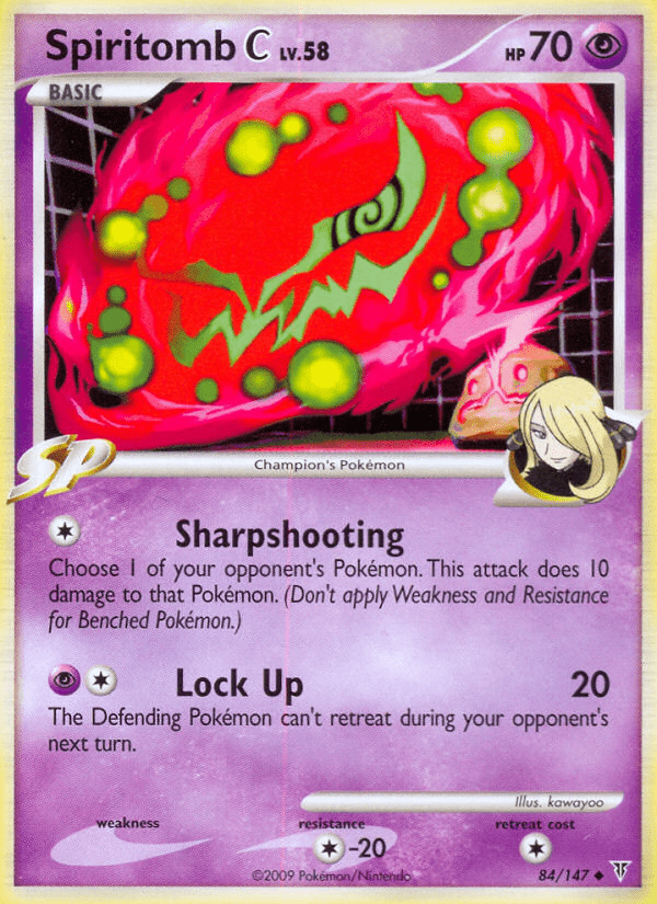 Spiritomb C pl3-84 Uncommon from Supreme Victors Set