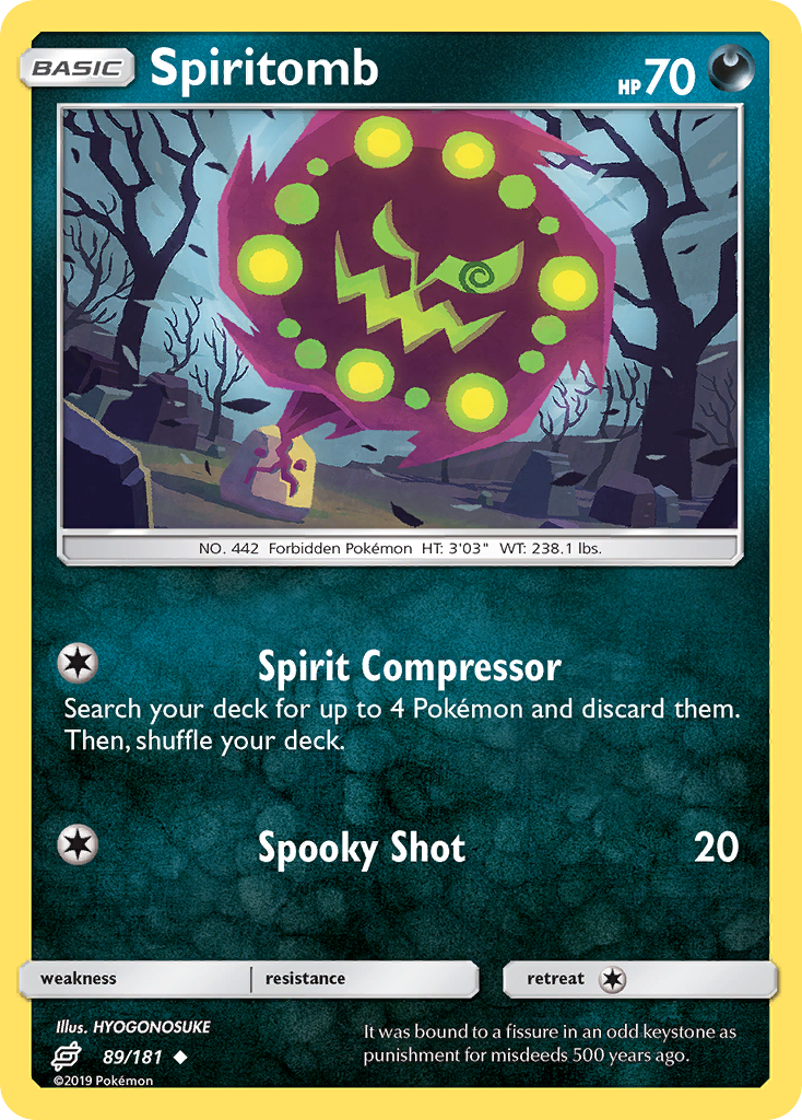 Spiritomb sm9-89 Uncommon from Team Up Set
