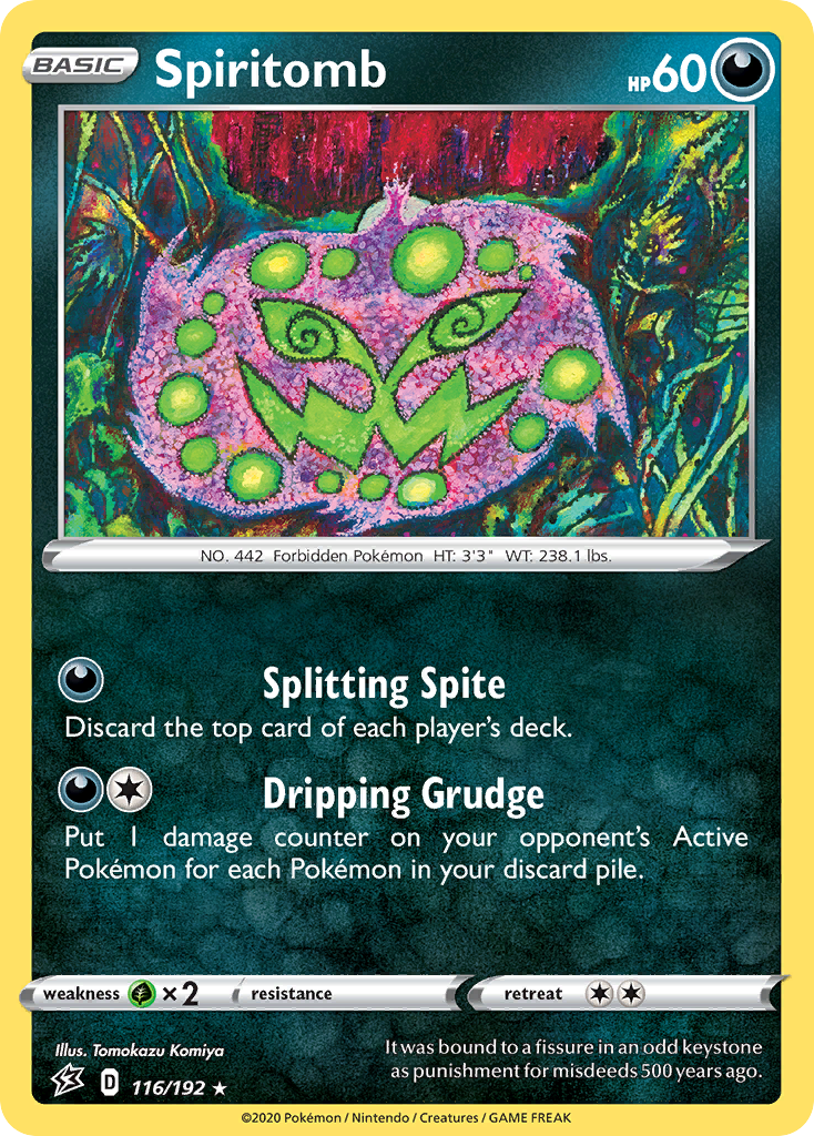 Spiritomb swsh2-116 Rare from Rebel Clash Set