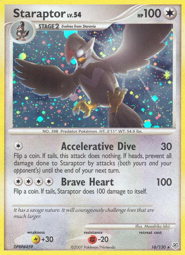 Staraptor dp1-16 Rare Holo from Diamond & Pearl Set