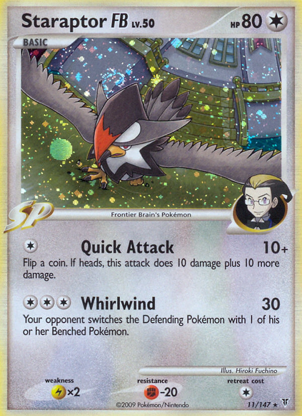 Staraptor FB pl3-11 Rare Holo from Supreme Victors Set