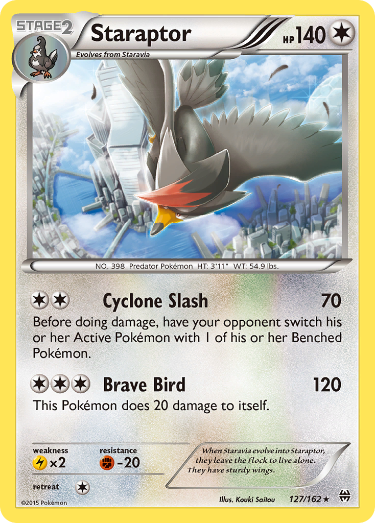 Staraptor xy8-127 Rare from BREAKthrough Set