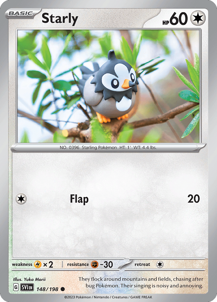 Starly sv1-148 Common from Scarlet & Violet Set