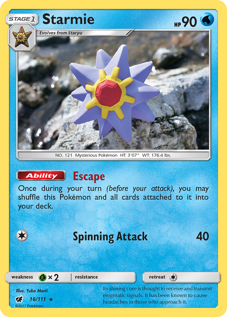 Starmie sm4-16 Rare from Crimson Invasion Set
