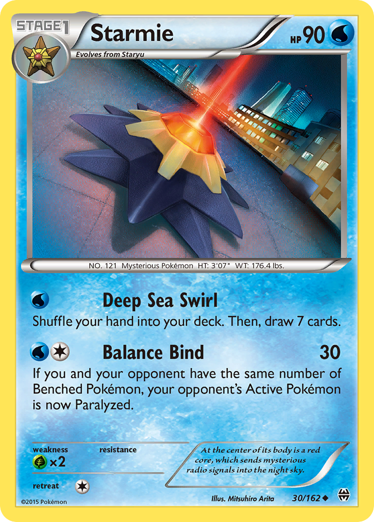 Starmie xy8-30 Uncommon from BREAKthrough Set