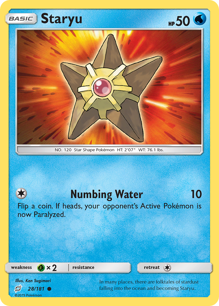 Staryu sm9-28 Common from Team Up Set