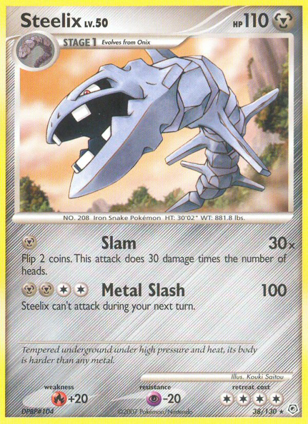 Steelix dp1-38 Rare from Diamond & Pearl Set