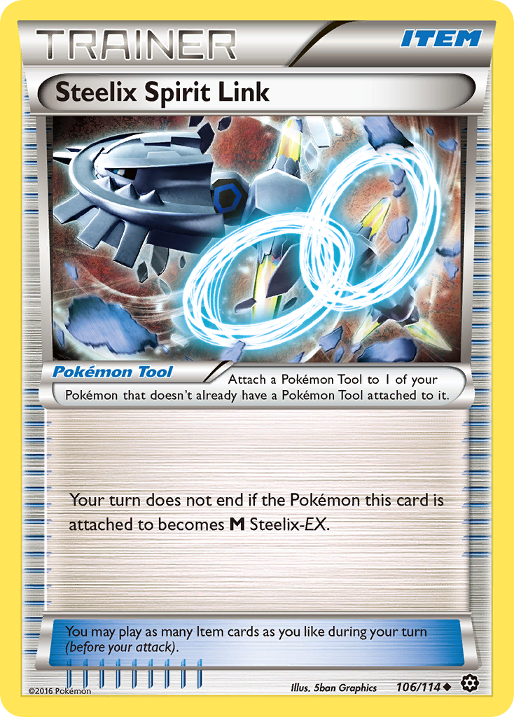 Steelix Spirit Link xy11-106 Uncommon from Steam Siege Set