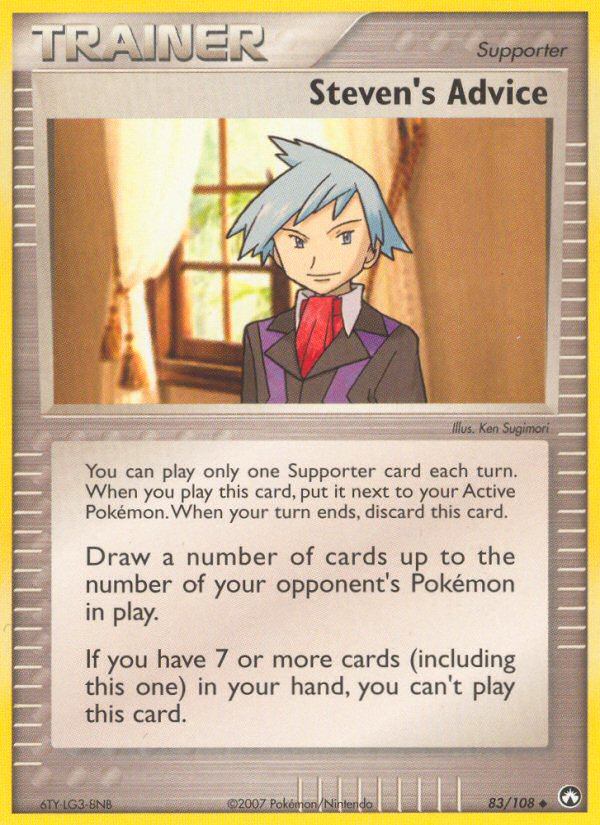Steven’s Advice ex16-83 Uncommon from Power Keepers Set