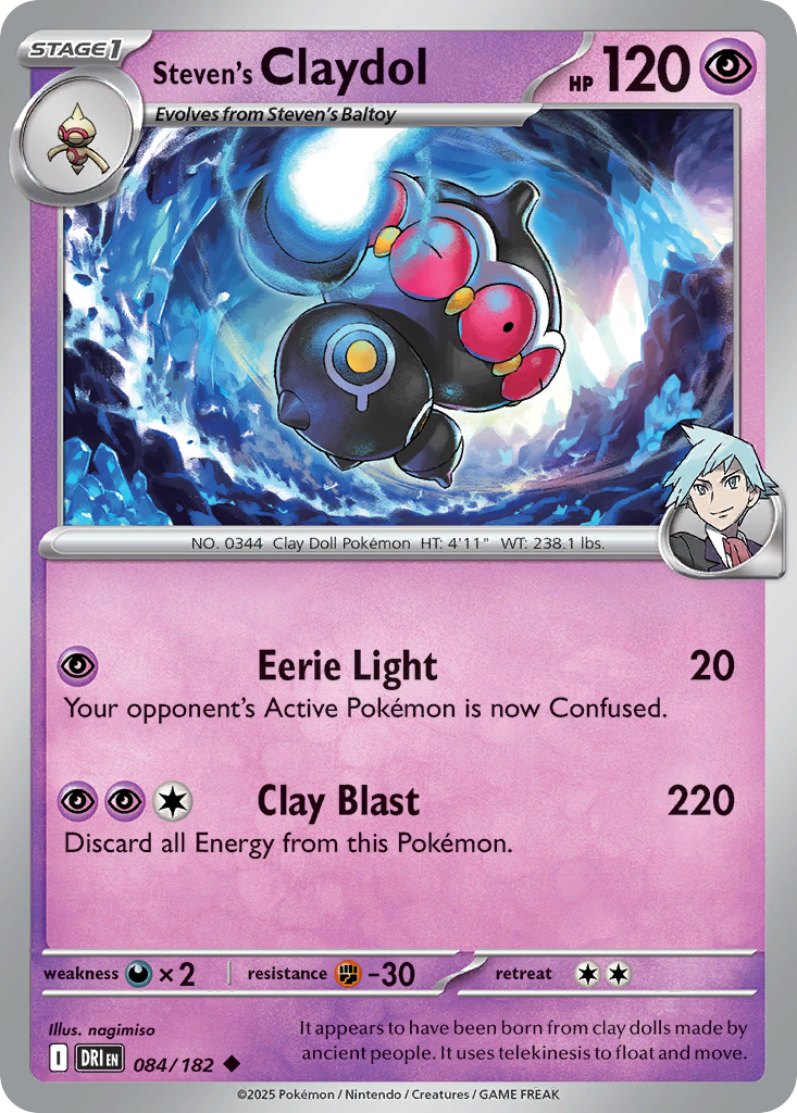 Steven’s Claydol sv10-84 Uncommon from Destined Rivals Set