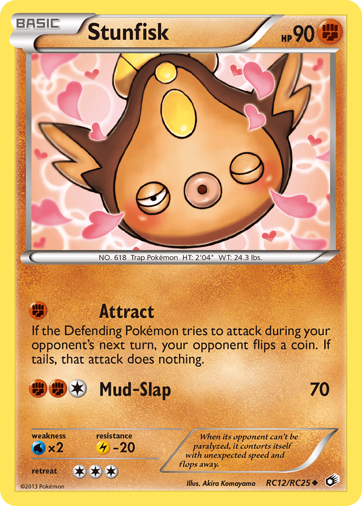 Stunfisk bw11-RC12 Uncommon from Legendary Treasures Set