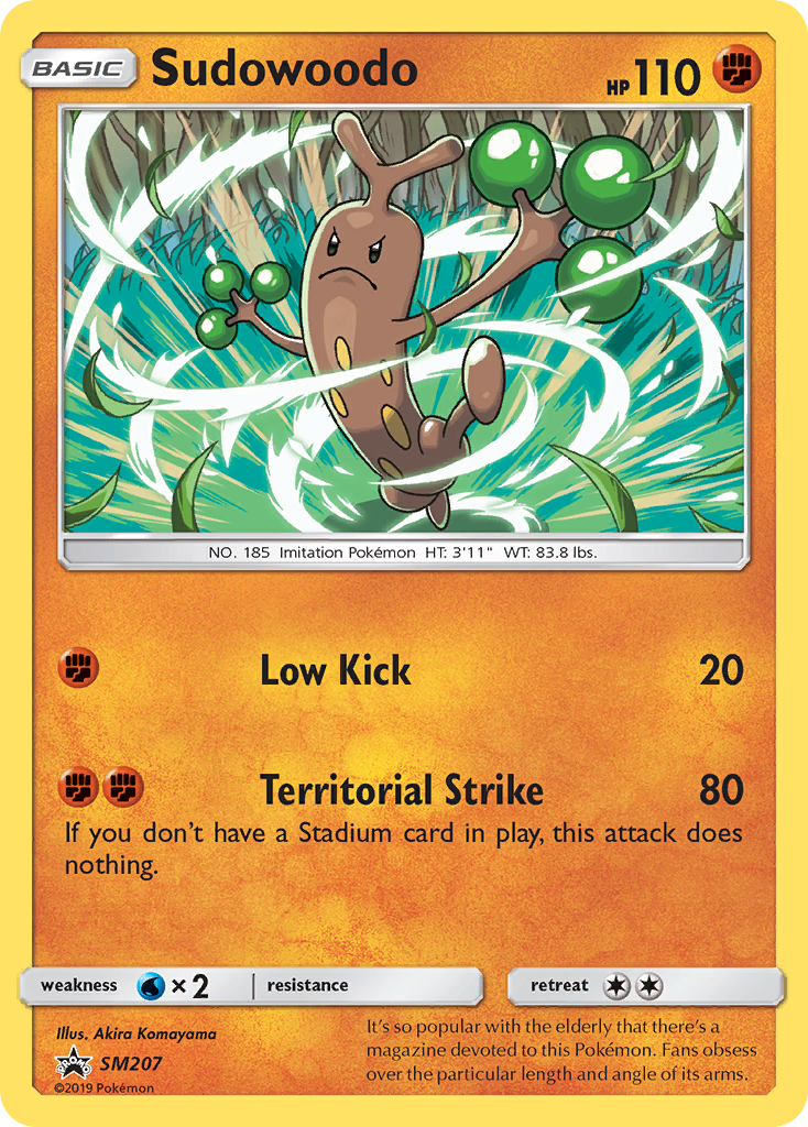 Sudowoodo smp-SM207 Promo from SM Black Star Promos Set
