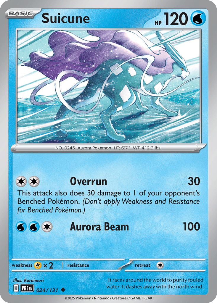 Suicune sv8pt5-24 Uncommon from Prismatic Evolutions Set