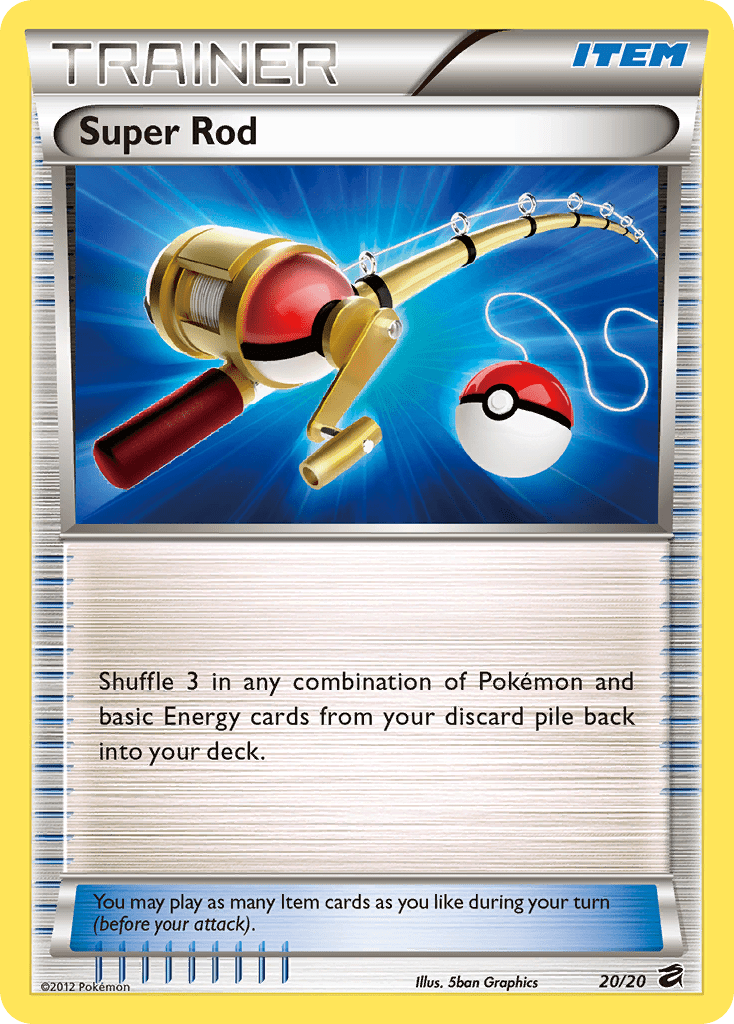 Super Rod dv1-20 Rare Holo from Dragon Vault Set