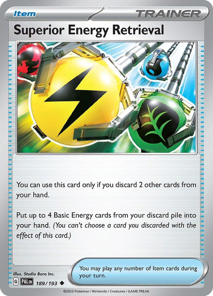 Superior Energy Retrieval sv2-189 Uncommon from Paldea Evolved Set