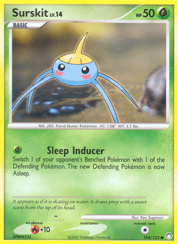 Surskit dp2-104 Common from Mysterious Treasures Set