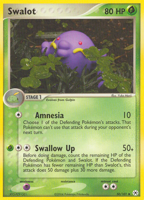 Swalot ex5-50 Uncommon from Hidden Legends Set