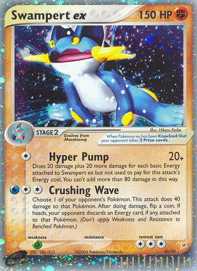 Swampert ex ex4-95 Rare Holo EX from Team Magma vs Team Aqua Set