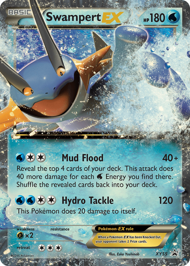 Swampert-EX xyp-XY55 Promo from XY Black Star Promos Set