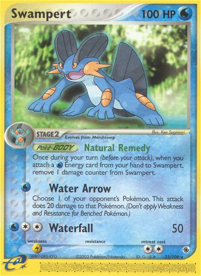 Swampert ex1-23 Rare from Ruby & Sapphire Set