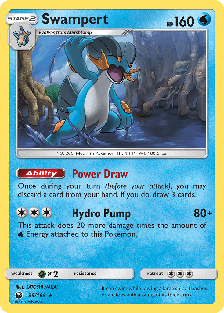 Swampert sm7-35 Rare from Celestial Storm Set