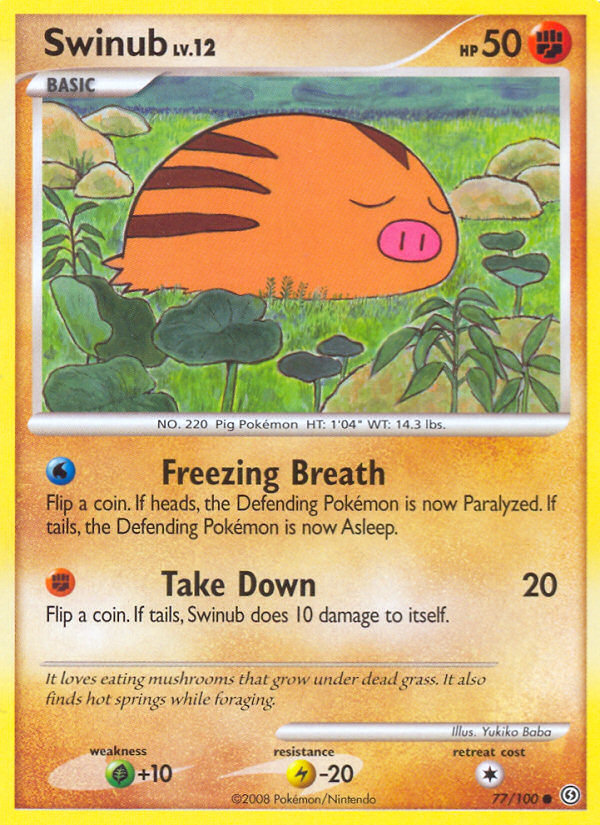Swinub dp7-77 Common from Stormfront Set