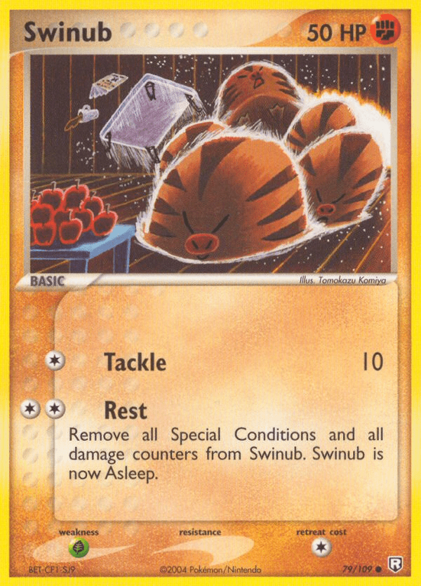 Swinub ex7-79 Common from Team Rocket Returns Set