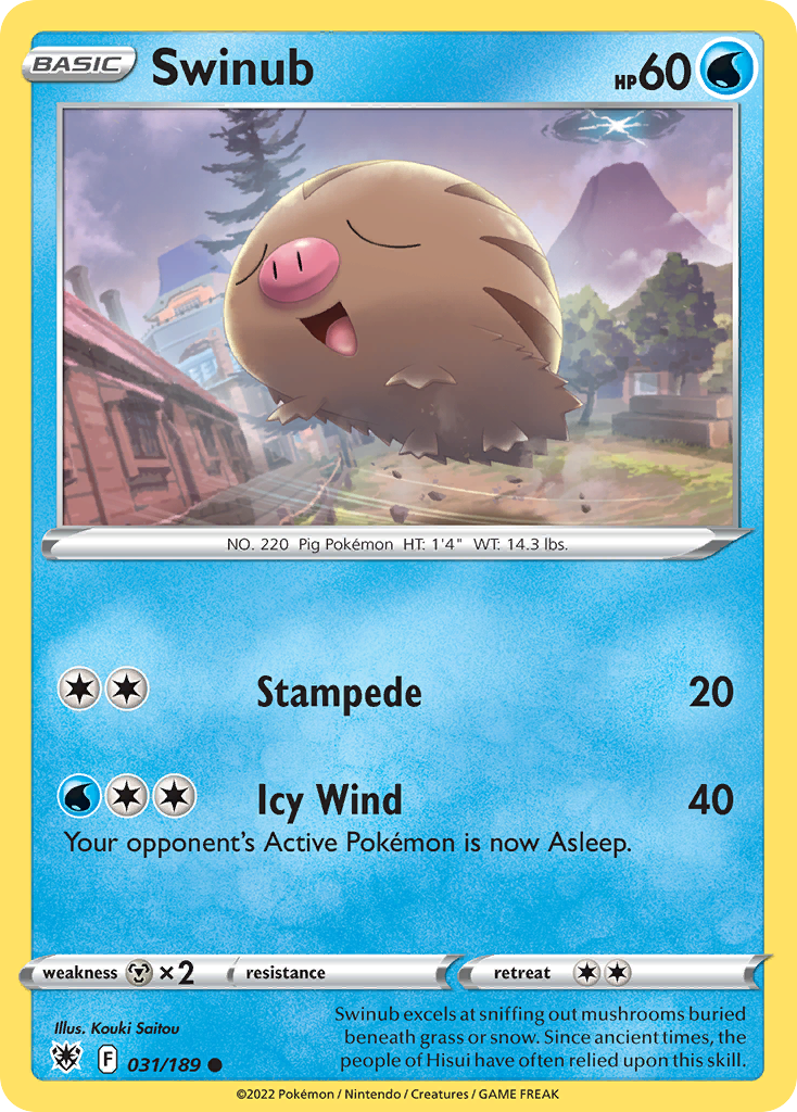 Swinub swsh10-31 Common from Astral Radiance Set
