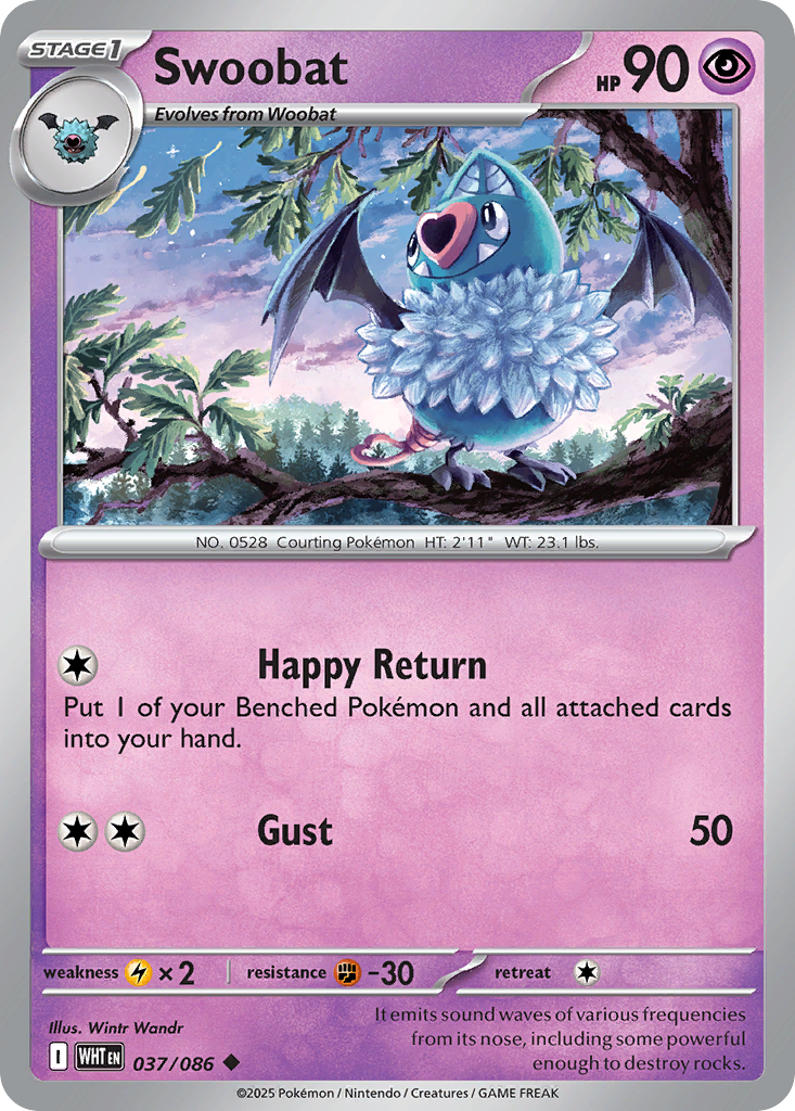 Swoobat rsv10pt5-37 Uncommon from White Flare Set