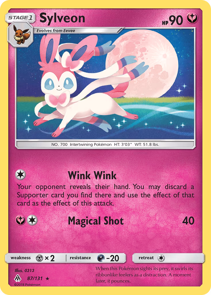 Sylveon sm6-87 Rare from Forbidden Light Set