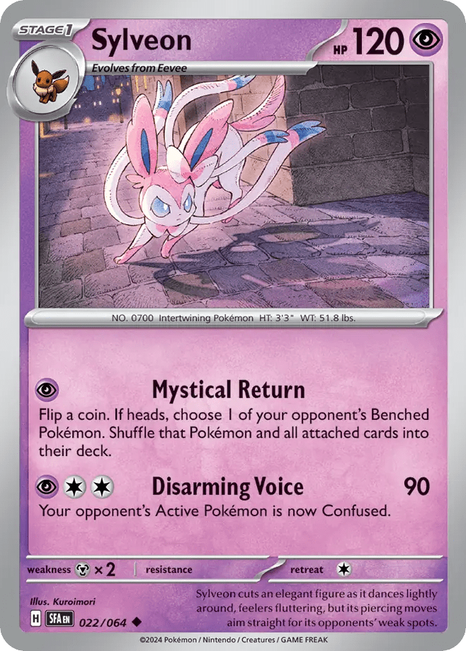 Sylveon sv6pt5-22 Uncommon from Shrouded Fable Set
