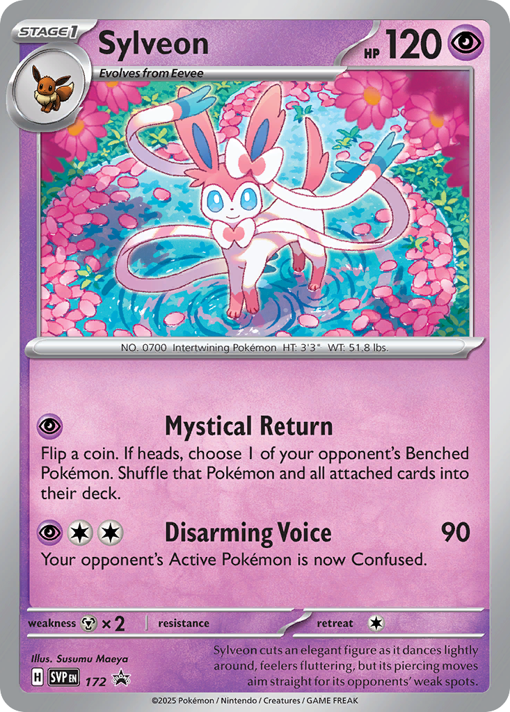 Sylveon svp-172 Promo from Scarlet & Violet Black Star Promos Set