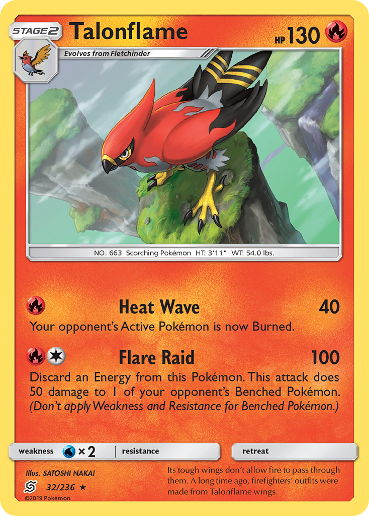 Talonflame sm11-32 Rare from Unified Minds Set