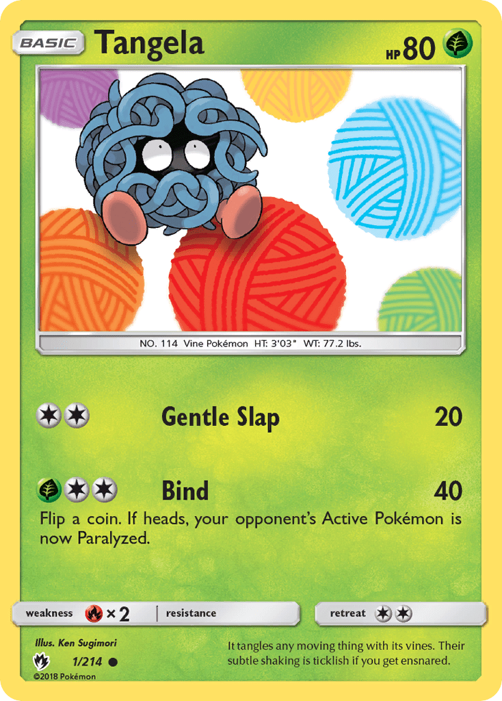 Tangela sm8-1 Common from Lost Thunder Set