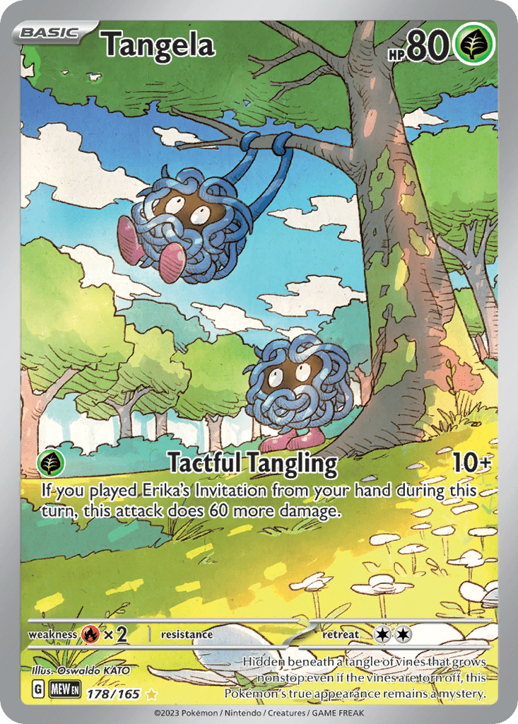 Tangela sv3pt5-178 Illustration Rare from 151 Set