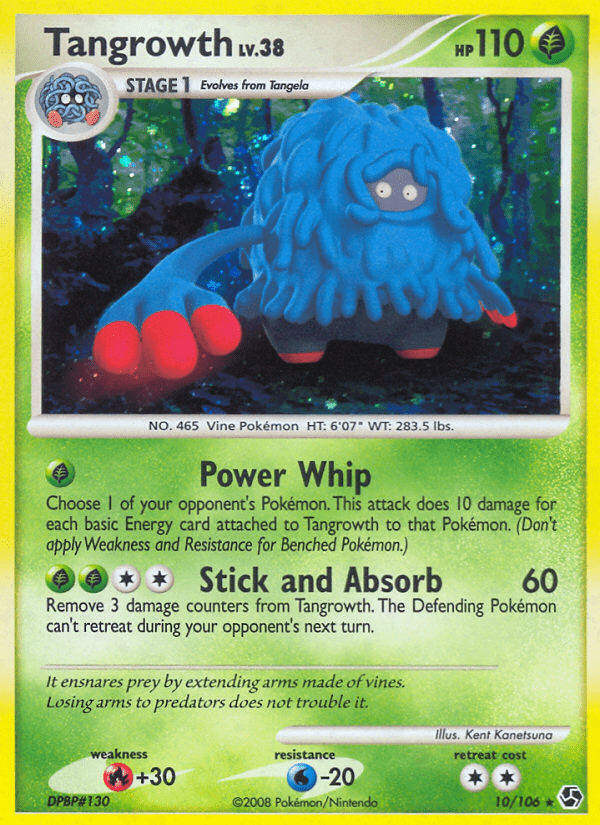 Tangrowth dp4-10 Rare Holo from Great Encounters Set